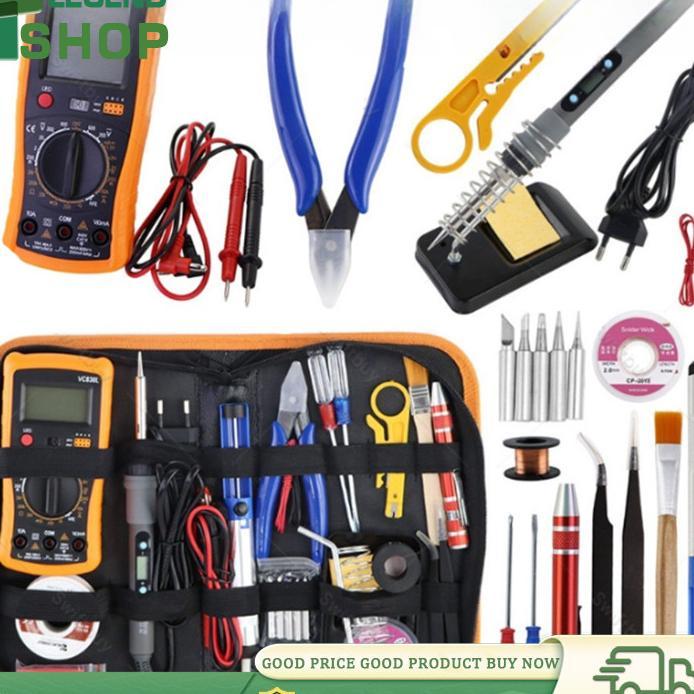 Paket Solder Listrik Lengkap Set Solder Listrik Lengkap Dengan Multimeter Iron Tool Kit 220V 60W/Sol