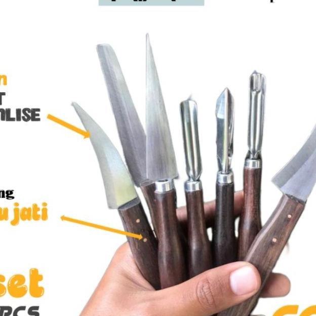Promo Pisau Garnis Pisau Ukir Buah 1 Set 7Pcs