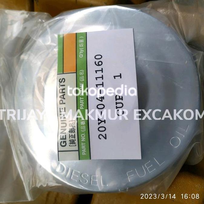 CAP TANGKI SOLAR / TUTUP TANGKI SOLAR KOMATSU PC200 20Y-04-11160 READY