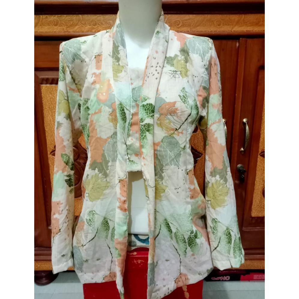 Fast Delivery Atasan Wanita Kebaya Kutubaru Tradisional Bahan Sifon Motif Terbaru 2026 Baju Kebaya O