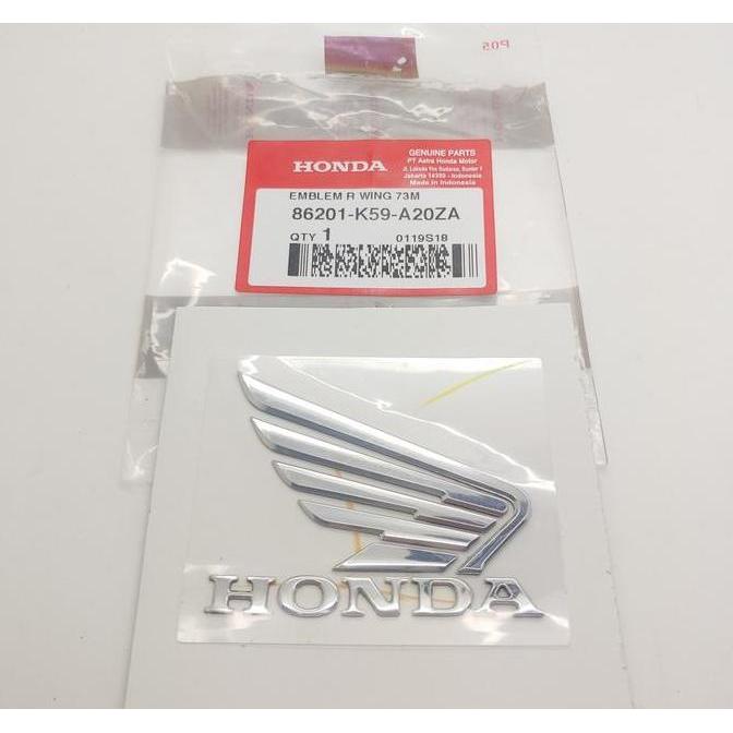 Emblem Sayap Vario 150 2017 Supra Gtr Original Honda Satuan