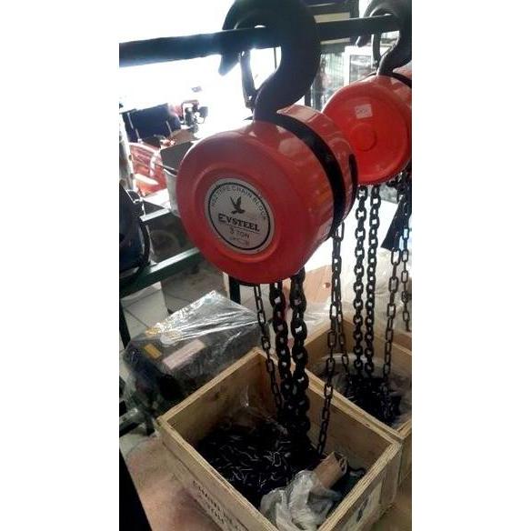 TERAR Chain Block EVSTEEL 5Ton 3meter / Katrol 5 Ton 3 Meter - Takel Kerekan
