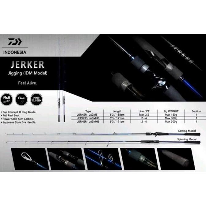 Joran Daiwa Jerker Terbaru New 2024 | Rod Daiwa | Joran Spinning | Joran Oh | Joran Bc | Joran Panci