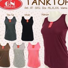 (M L Xl 3L) Grosir 12 Pcs Tank Top Wanita Lusinan Singlet Kaos Dalam Wanita Remaja Dewasa Golden Nic