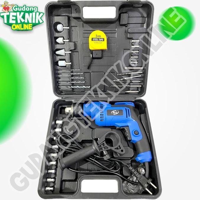 XERANA Mesin Bor LISTRIK 13mm HNL HL913 H&L HL HNL / Impact Drill Mesin Bor Tangan Kayu Besi Beton 1