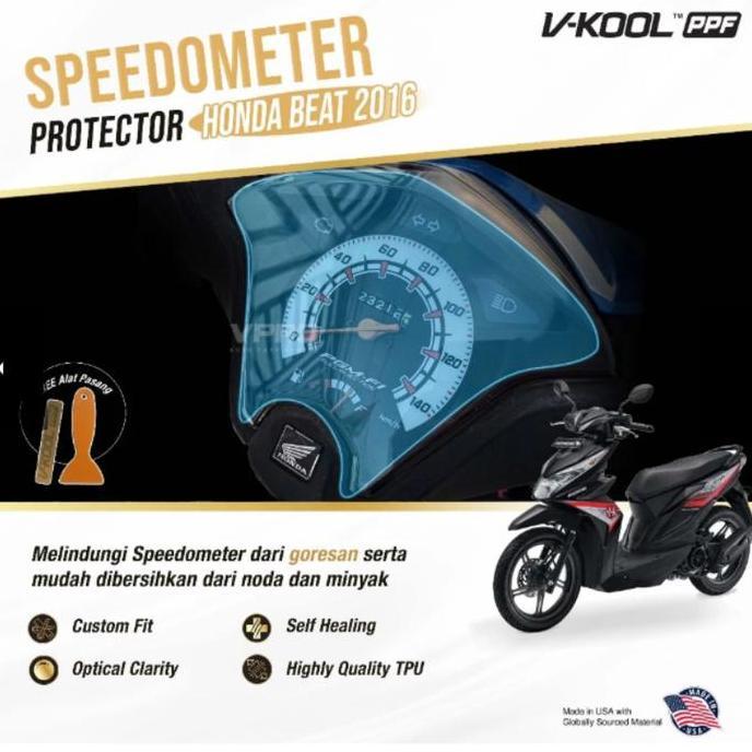 V-Kool Ppf Speedometer Honda Beat Old / 2016 | Anti Gores Motor Self Healing Tpu Kualitas Tinggi Per