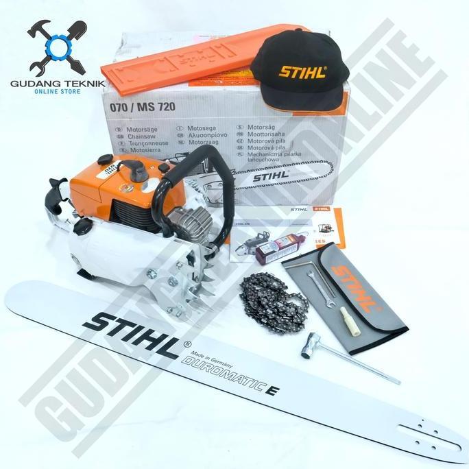 ORIZA Chainsaw STIHL MS070 36" / Mesin Gergaji Kayu Chainsaw STIHL MS 070 36 Inch - Mesin Gergaji Po