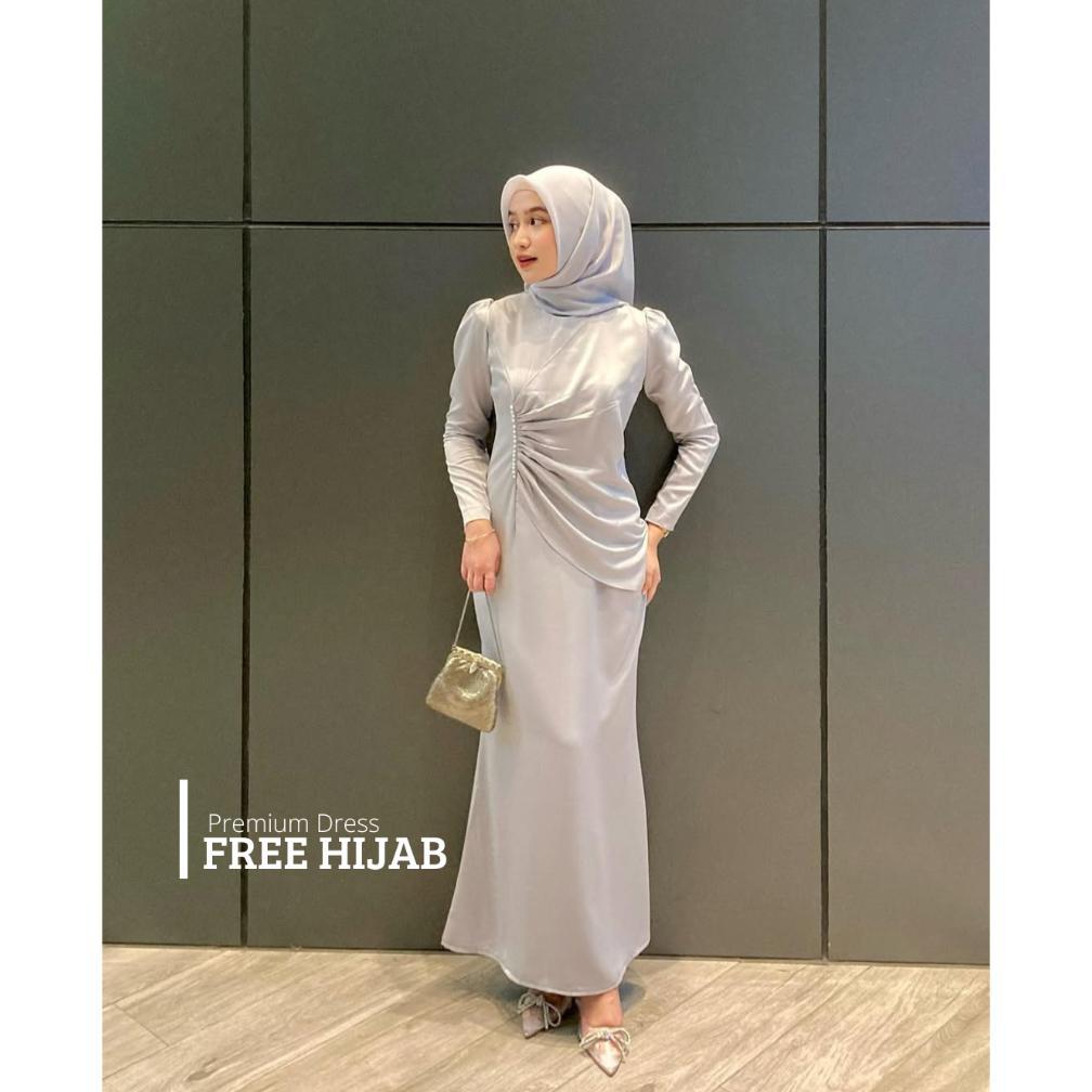 Murah Termurah  Gamis Pesta Mewah Dieva/ Baju Pesta Muslim / Seragaman Bridesmaid