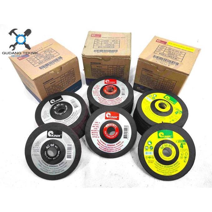 TERAR Batu Gerinda Poles Flexible 4" KINIK AC60 GC60 WA60 / Batu Gerinda Flexible 4 Inch AC GC WA 60