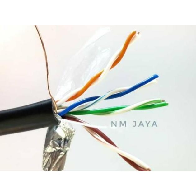 Grosir Kabel Lan Outdoor Ftp Cat5E 100 Meter Spectra Atau Zimmlink Outdoor Cca Hitam Kabel Wifi Inte