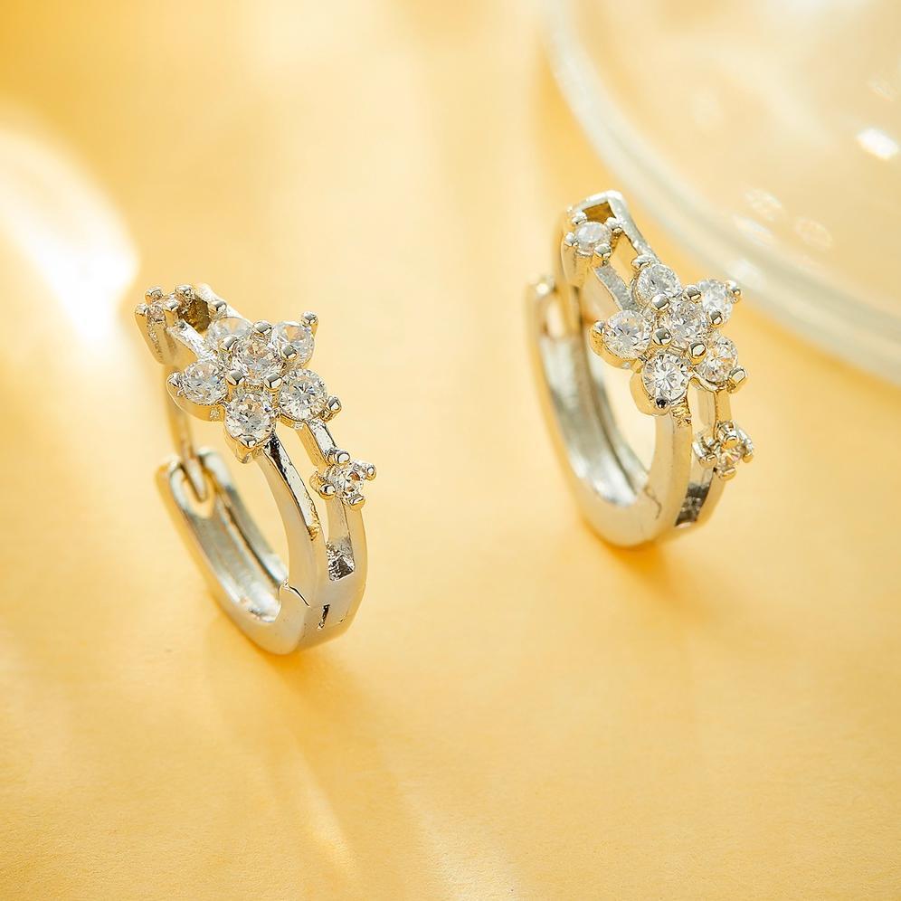 Termurah Hyl Jewelry 201E Anting Titanium Wanita Anti Karat Dan Anti Luntur Asli Dewasa Panjang Silv