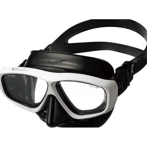 Diving Mask Gull Ventia Black Silicone White