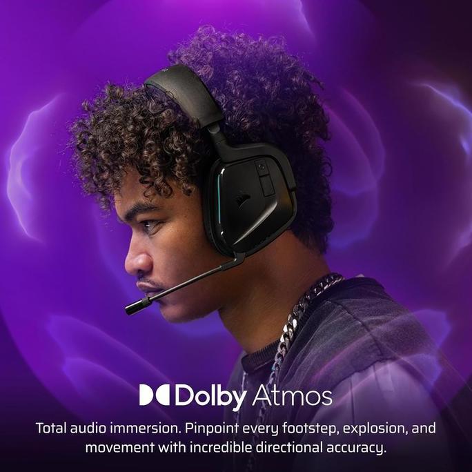 CORSAIR VOID WIRELESS v2 Gaming Headset with Bluetooth for PC, PS5, PS4, Switch, Mobile Dolby Atmos 