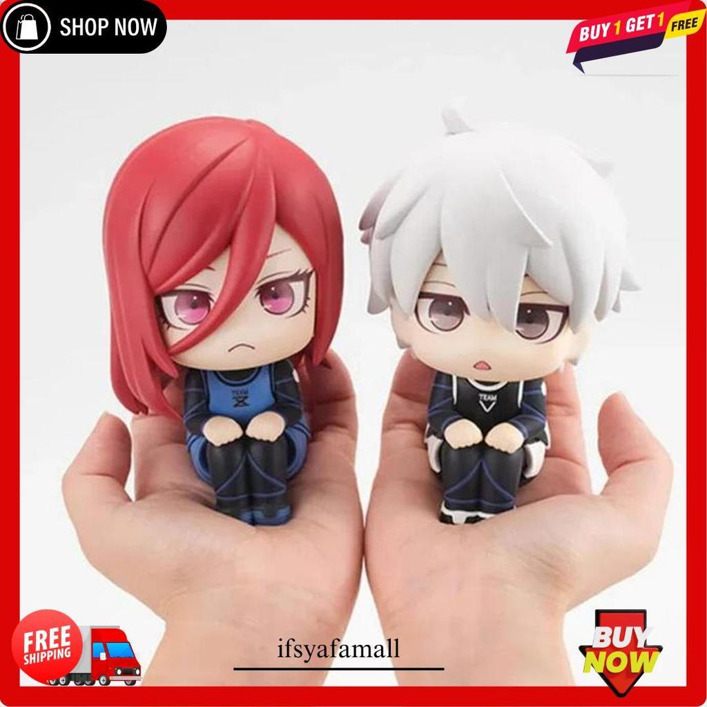 Blue Lock Isagi Nagi Bachira Chigiri Lookup / Rukkapu Action Figure Stok Tersedia