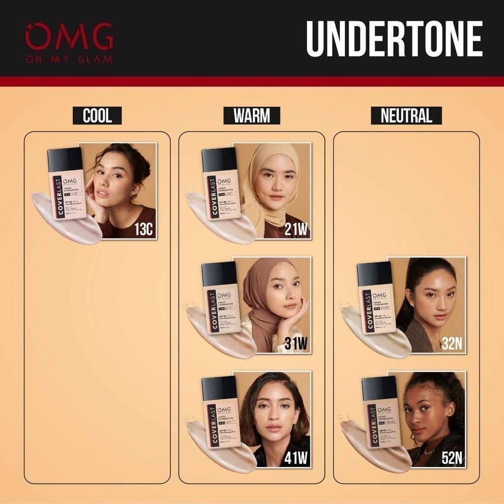 Omg Oh My Glam Coverlast Liquid Foundation - Alas Bedak | Tnt Beauty Shop