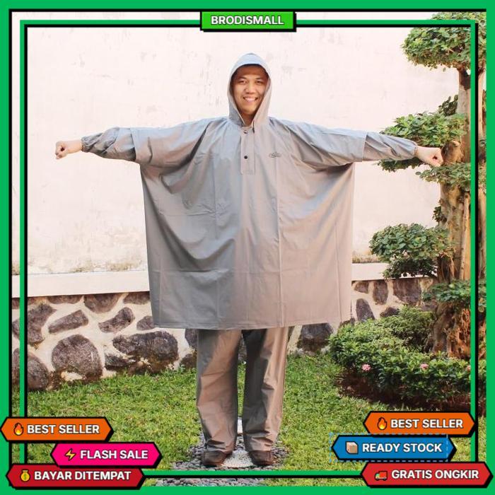 Jas Hujan Classic Elmondo 718 Jas Hujan Ponco Celana Jumbo - Jas Hujan Setelan Tebal Elmondo Murah B