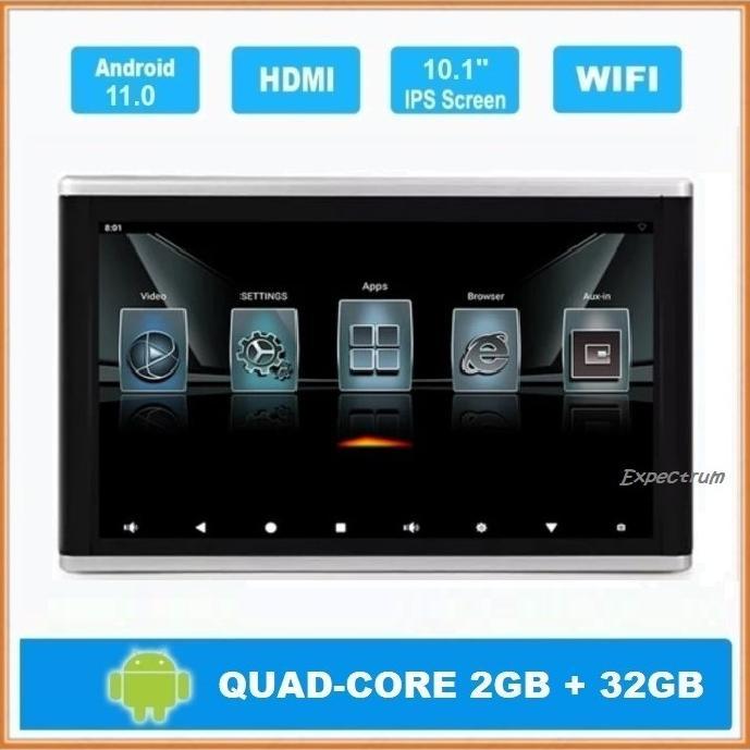 TV Headrest 10.1" ANDROID System, IPS TOUCH SCREEN, AV, HDMI