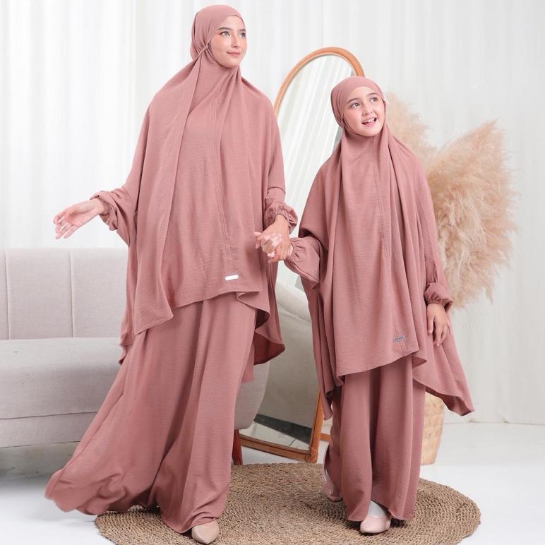 PREMIUM Luthfia kids - Gamis Syari Mom and kids KHAWLA SET