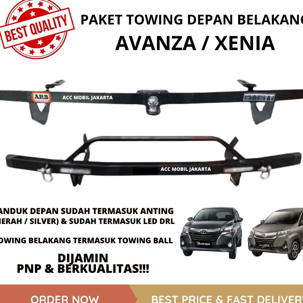 PAKET TOWING ARB DEPAN BELAKANG AVANZA XENIA ORIGINAL BESI PELINDUNG BUMPER