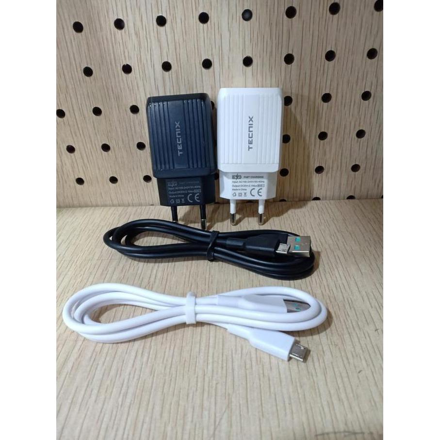 Adaptor Charger 2.1A TECNIX CHR-074S Fast Charge With Micro Cable