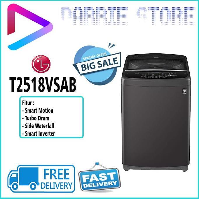 LG T2518VSAB MESIN CUCI TOP LOADING 18 KG T2518 2518VSAB