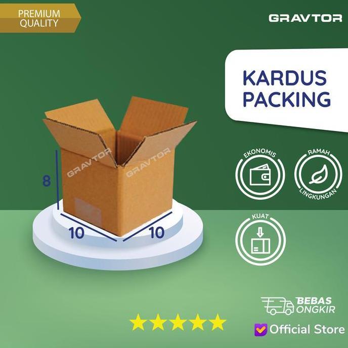 Box | Kotak | Dus | Kardus Polos Packing 10x10x8