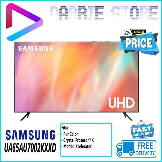 SAMSUNG 65 INCH UA65AU7002KXXD CRYSTAL UHD SMART 65AU7002 UA65AU7002