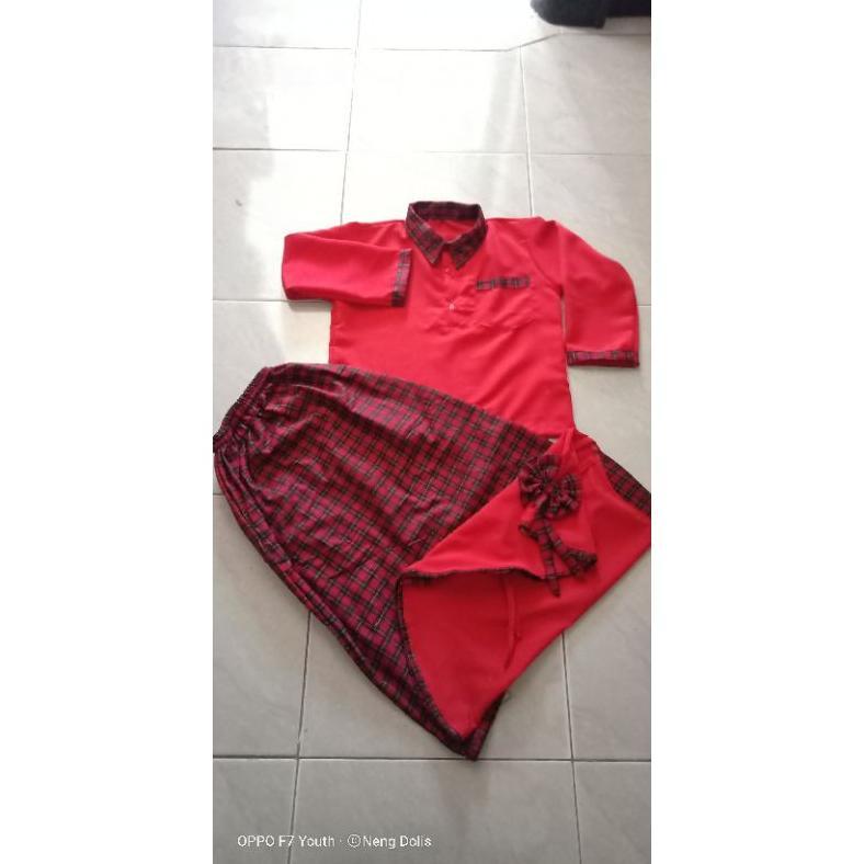 Free Ongkir Seragam Tk Kotak Merah