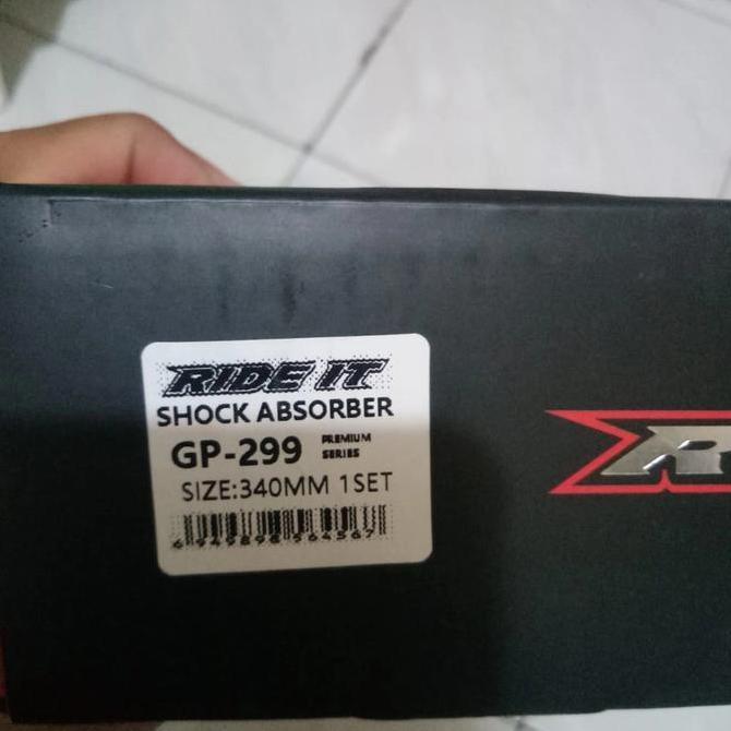 SHOCK BREAKER BELAKANG TABUNG ATAS MEREK REDIT GP 299 UK 340MM HITAM