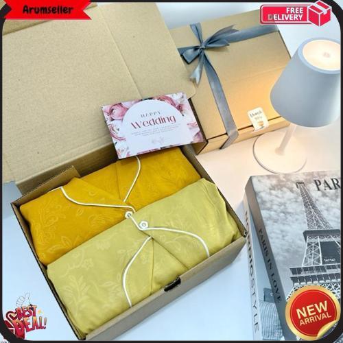 Hampers Wedding Piyama Couple Set | Kado Pernikahan Anniversary Pasangan Hadiah Valentine Seserahan 