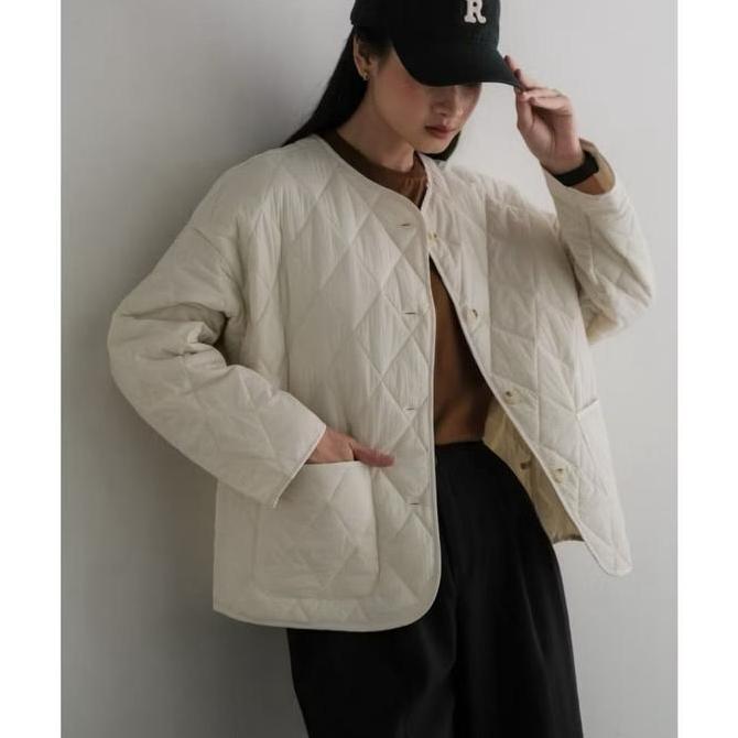 Sakina Jacket Puffer Jacket Boxy Crop Wanita Jaket Musim Dingin Wanita Bahan Puffer Desain Boxy Crop