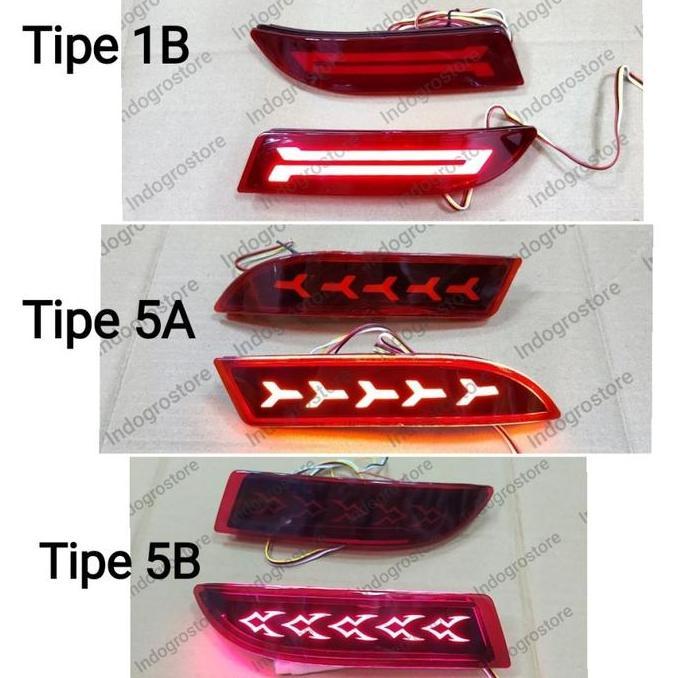 LAMPU REFLEKTOR BEMPER BELAKANG LED MOBIL ALL NEW AVANZA XENIA 2012 2013 2014 2015 2016 2017 2018 20