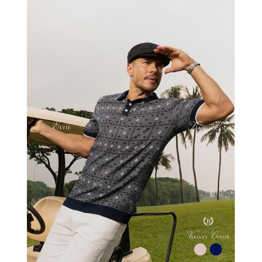 BALVEIN - Elvie Knit Polo Shirt / Polo Shirt Pria