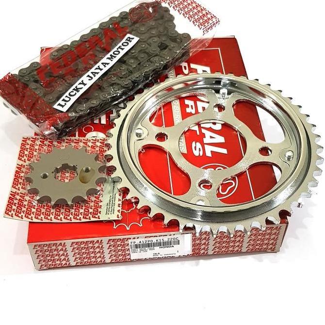 Gearset Girset Chainkit Gear Gir Set Rantai Cb150R Cb 150R Lama Old Federal