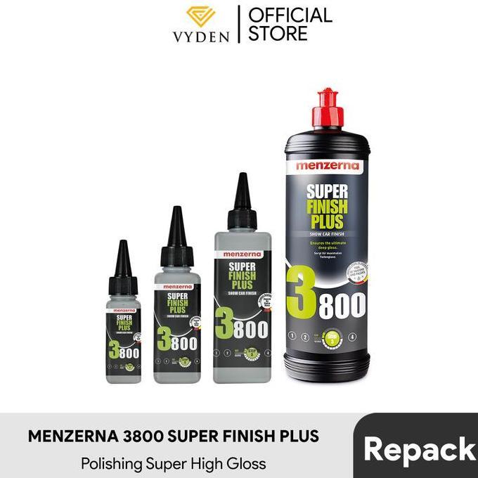 MENZERNA Super Finish Plus 3800 TESTER Polish High Gloss Kompon Halus Penghilang Baret Halus Motor M