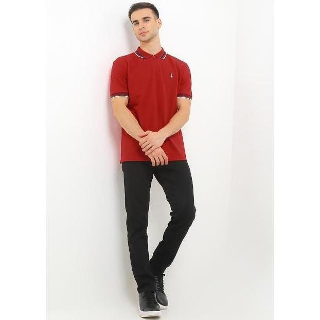 Hush Puppies Kaos Polo Pria Ginova Red