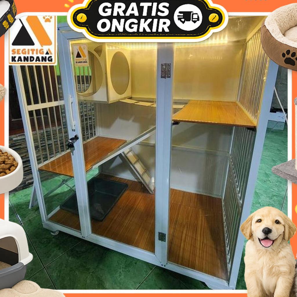Kandang Kucing Aluminium 1 Pintu Sultan
