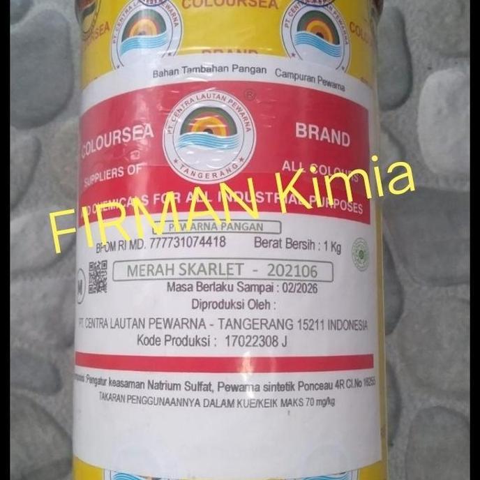 Yoviseban - Pewarna Makanan Warna Merah Skarlet-202106 Merk Coloursea 500Gr