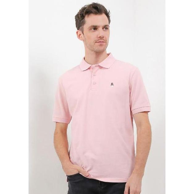 Hush Puppies Kaos Polo Pria Bsc Tangelo Pink