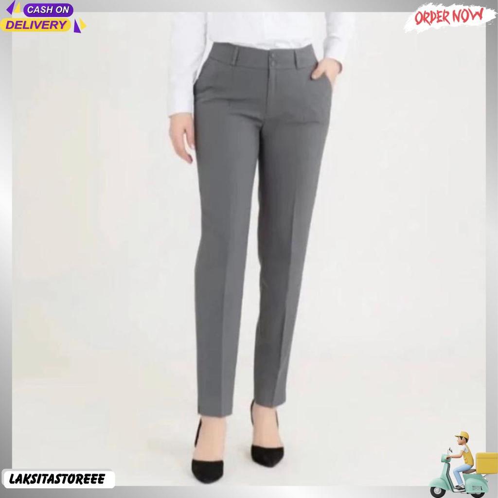 Celana Kerja Wanita ||Celana Kerja Formal//Celana Kerja Kancing Grade A