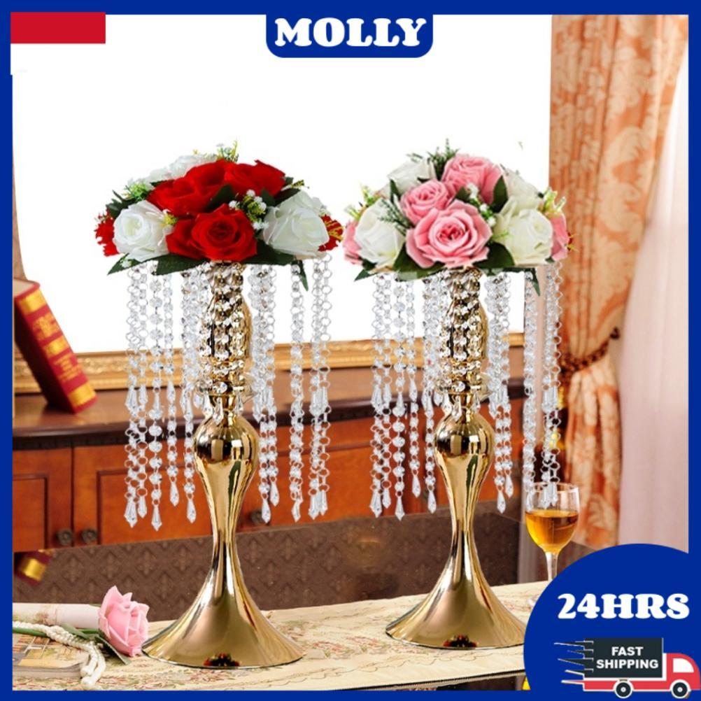 Terlaris [Cod]Vas Bunga Hiasan Dekorasi Ruang Tamu Mewah Pajangan Lemari Kaca Luxurious Wedding Vase