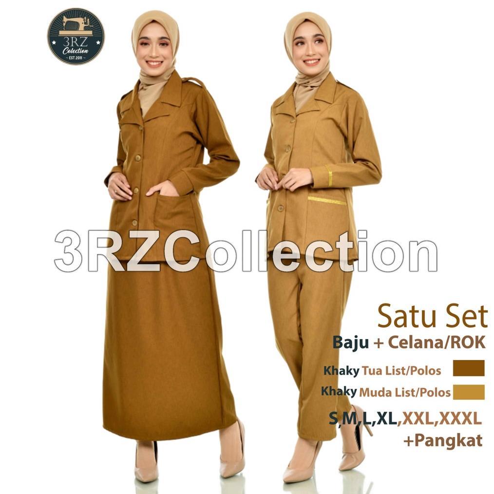 Termurah Seragam Pns Wanita Baju Pns Wanita Baju Dinas Pemda Wanita Setelan Pns Khaki Tua Seragam Pd