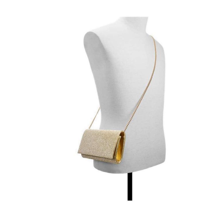 original aldo fahari clutch - champagne