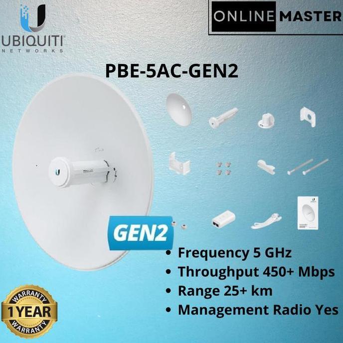NEW Ubiquity Powerbeam 5AC Gen2 PBE-5AC-GEN2