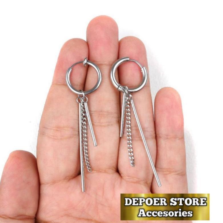 FAVORIT ANTING BTS BAHAN STAINLESS STEEL (PREMIUM) KEKINIAN