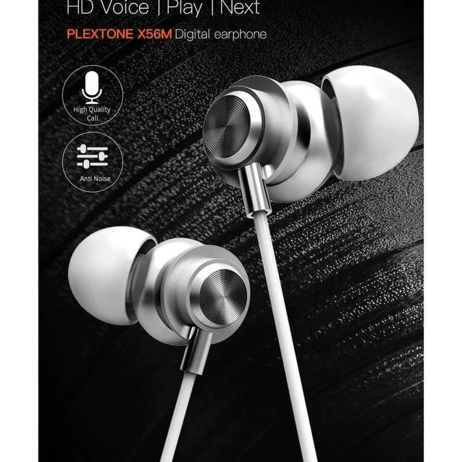 NEW PLEXTONE X56M METAL HEADSET EARPHONE STEREO MICROPHONE ORI