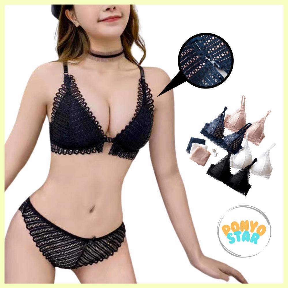 Hot 237 Bra Premium Kancing Depan Front Open Bh Wanita Cup Lembut Brokat Renda Lace Sexy Hot Seksi P