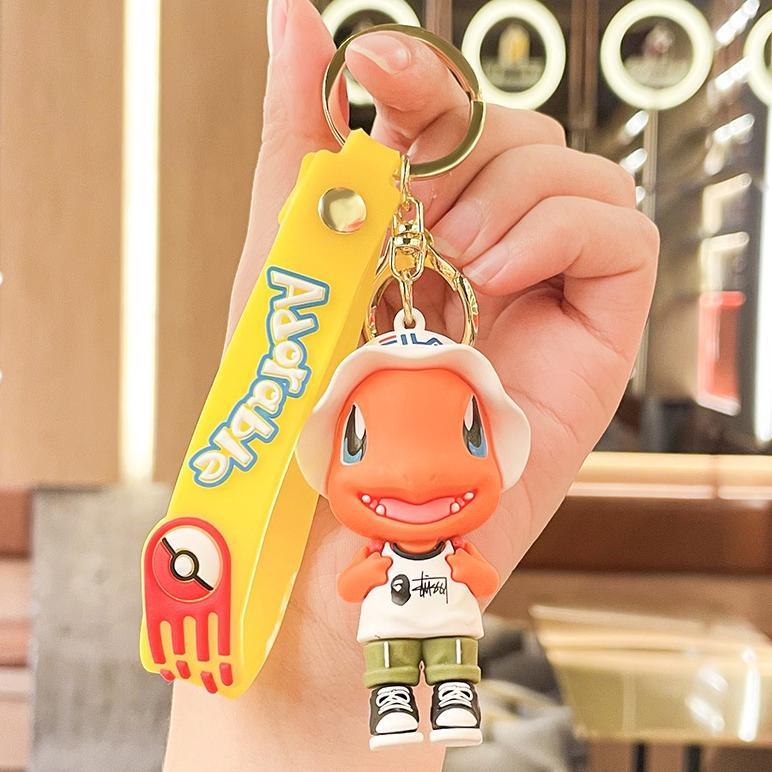 Gantungan Kunci Anime Pokemon Pikachu Topper Cake Ganci Souvenir Hadiah Kado Ulang Tahun Gantungan T