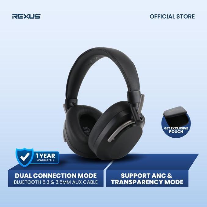 NEW REXUS HEADSET BLUETOOTH DAXA SVARA ORI