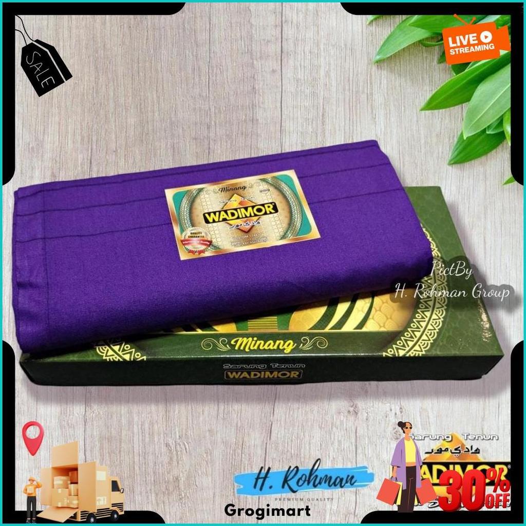 Sarung Wadimor Pria Polos Warna Bergaris Sarung Dewasa Original Wadimor Kualitas Mantap